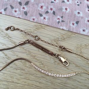 Michael Kors rose gold necklace